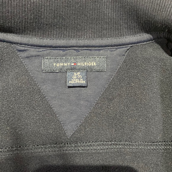 Tommy Hilfiger size small boys size 6 full zip jacket navy - Picture 3 of 7